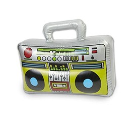 The Glowhouse Large Inflatable Radio Boom Box Stereo Speaker Blow Up Stag Party Prop Novelty Dress Up Joke 80s 90s