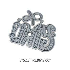 Delicados troqueles de metal para niña, troqueles de corte para hacer tarjetas, troqueles en relieve para álbumes de recortes, decoración de tarjetas de papel para álbum de bricolaje