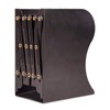 ALIOBC Bookstand, Extendable, Bookends, Won't Fall Down, Metal Tabletop Bookcase,