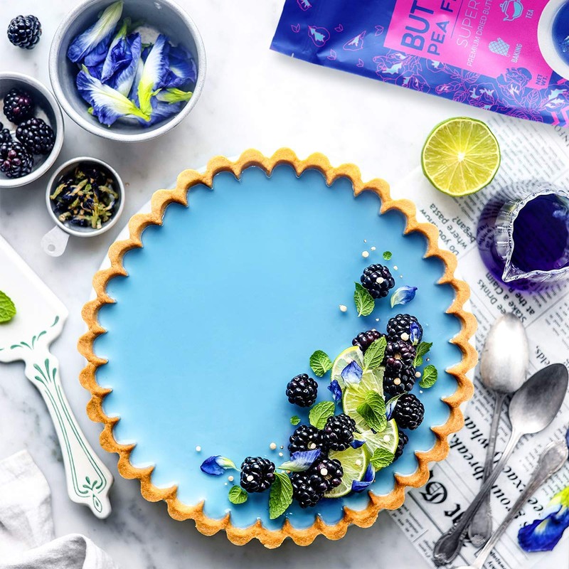 Suncore Foods Dried Butterfly Pea Flowers Bloom, Caffeine-Free Tea, Gluten-Free,