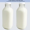 The Dairy Shoppe 1 Ltr. (33.8 oz.) Glass Milk Bottle