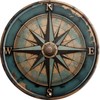 Boho Nautical Compass Funny Rustic Wall Metal Tin Signs Decor