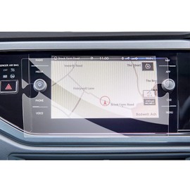 GAFAT 2018-2022 2023 V-W Polo MK6 8" Navigation Schutzfolie, Kompatibel mit VW Polo 6 AW1 GTI TGI Composition Media 8 Zoll Gehärtetes Glas Displayschutzfolie, 9H Anti-Kratzen