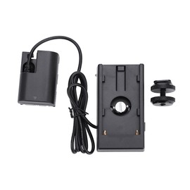 NP-F970 to LP-E6 Dummy Battery Plastic Plate Mount Adapter Cable for Canon 6D 60D