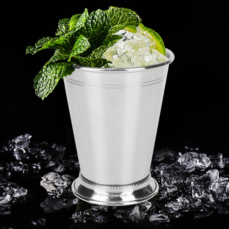 Silvery Mint Mojito Cup Stainless Steel Cocktail Mug Mixed Drinks