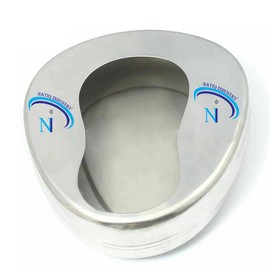 Natiqind Bedpan for Women Men Elderly Female Male Bedridden Patient Hospital Home Bed Pan Emergency Device (Stainless Steel)