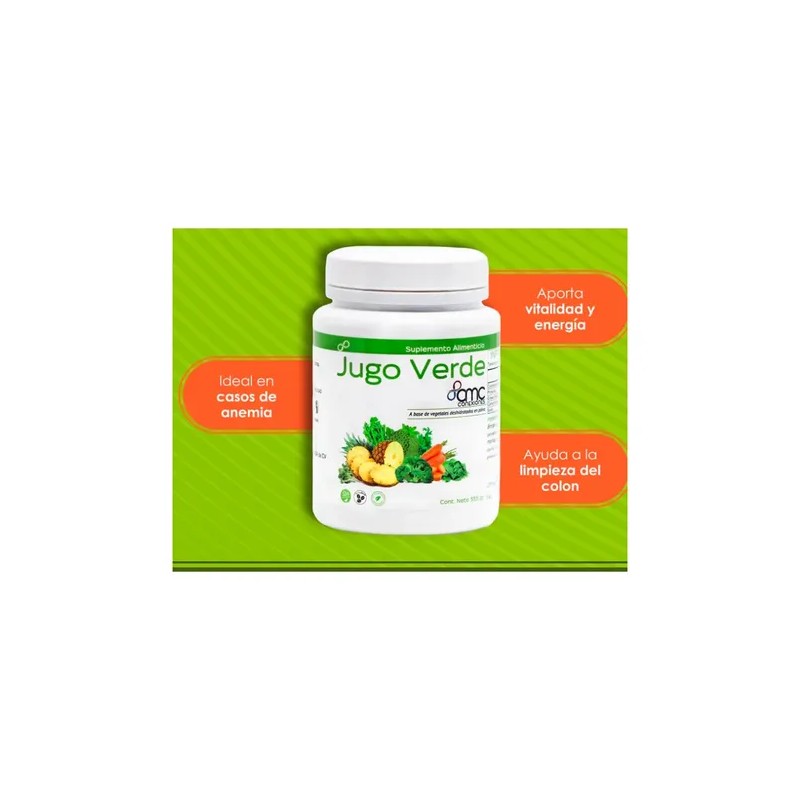 Jugo Verde en Polvo CMC 555g Suplemento de Vegetales Orgánicos
