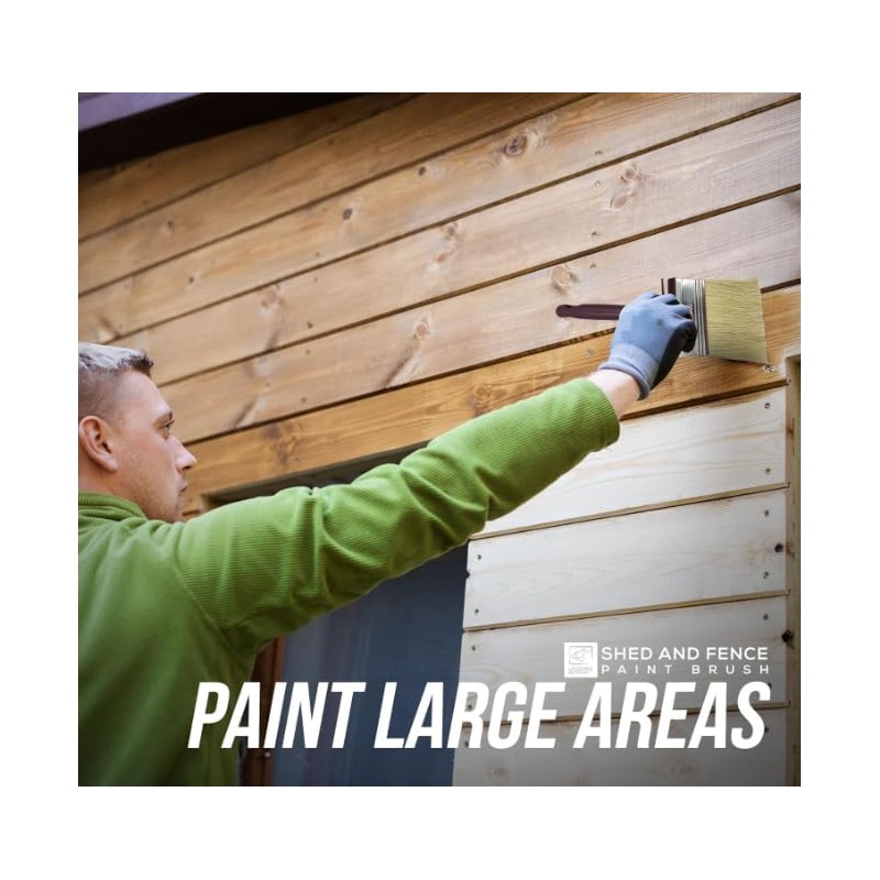 Heavy-Duty Shed and Fence Paint Brush – Ideal for All