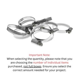 Jubilee Type Hose Clamps Pipe Tube Clips 304ss British Type Stainless Steel 8mm - 110mm (1, 40-60mm)