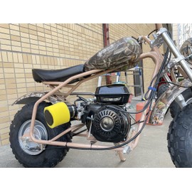 Upgraded 62mm Air Filter adapter Kit for Predator 212cc 6.5 Hp for Baja MB165 & MB200 (for Heat, for Mini Baja, for Warrior) for doodle bug BK200 BT200X RT200 Engine Mini Bike Go Kart