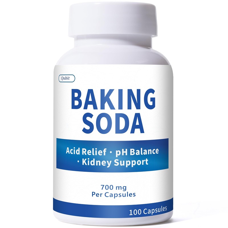 Baking Soda Capsules – 700mg Sodium Bicarbonate Supplement | Natural