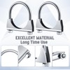 Datanly 4 Pcs 2-1/2" Exhaust Clamp Heavy Duty U-bolt Exhaust