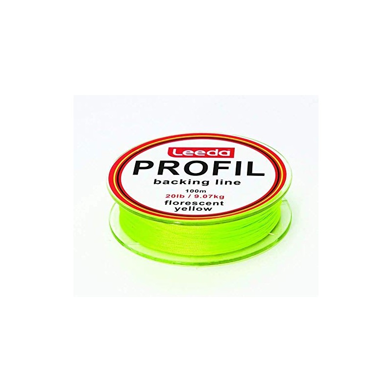 Leeda Profil Backing Line 20 Pound, Yellow