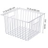 iPEGTOP Deep Refrigerator Freezer Baskets, Large Household Wire Storage Basket