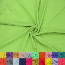 Stylish FABRIC Solid Color Rayon Spandex Heavy Jersey Knit Fabric/ 4-Way Stretch-(200GSM)/ DIY Projects, Green Apple Neon 1 Yard