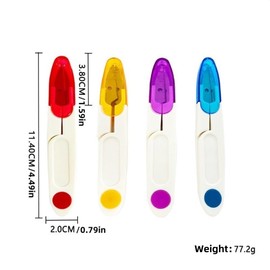 4Pcs thread snips Embroidery Scissors with Cover, thread snips for sewing portable Thread Snippers for Sewing, Crafting, and Quilting - Compact and Lightweight Scissors with Safety Cover”