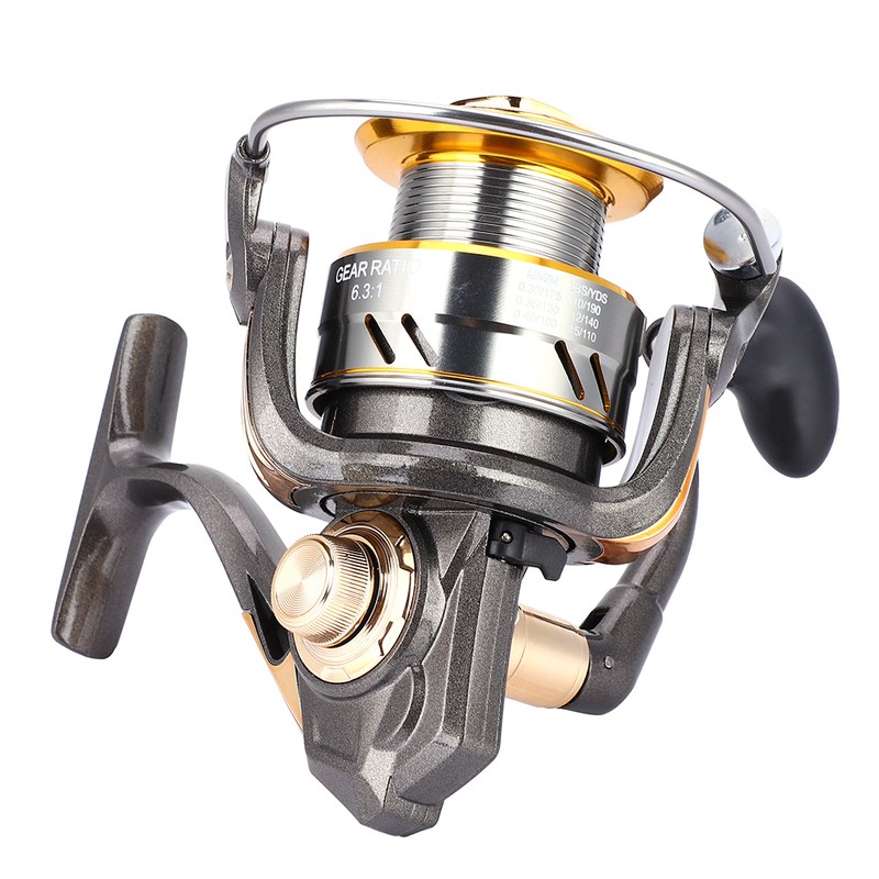 High Gear Ratio Spinning Reel 6.3:1 Metal Arm Wire Spool