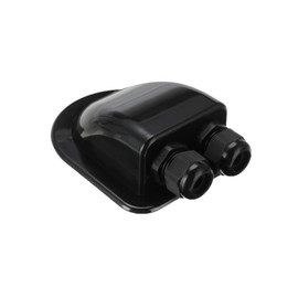 Solar Roof Feeding, IP68 Waterproof Solar Cable Entry Screw, Roof Feed-Through IP68 Waterproof ABS Solar, ABS Weatherproof Housing, Roof Feed-Through 2-Way Black
