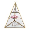 Jewelry Storage Rack Pyramid Shape 3 Layers Decorative Display Stand