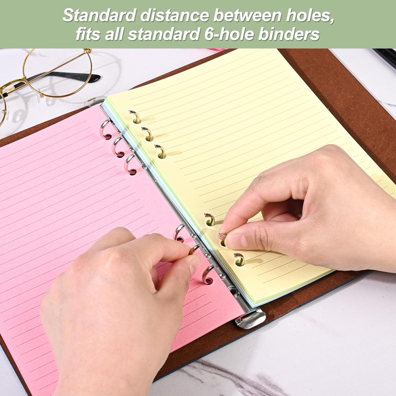 A5 Horizontal Line Loose-leaf Paper, College Scratch 5-Color Filler Paper