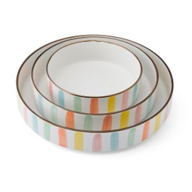 Darbie Angell Spring Summer 9 Piece Dinnerware Serving Bowl Set, Service for 3
