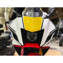 For YZF R15 R7 R6 R15V4 YZF-R7 R6 Motorcycle Accessories Headlight Protector Screen Protective Cover Guard Headlamp Shield r15 r7 r6 (Clear)