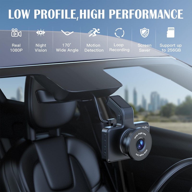 Range Tour Car Dash Cam Front, FHD 1080P Car Camera