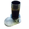 Total Control 2 Inch Threaded UDS Smoke Stack w/ Tear Drop Damper Exhaust DIY Drum Smoker