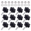 Swpeet 60Pcs M4 x 30 Hex Shaped Male Thread Metal