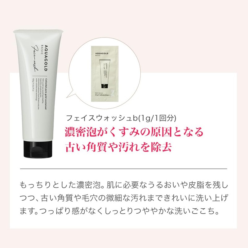 phiten(ファイテン) アクアゴールド ベーシック トライアルセット(クレンジングオイル4ml・フェイスウォッシュ1g・ローション2ml・セラム0.7ml・クリーム0.5g 計5点セット) お試し スキンケア エイジングケア 化粧品