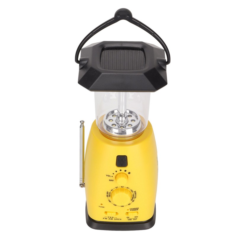 RD249 Hand Cranked Radio Rechargeable Handheld Multifunctional Power Solar Emergency