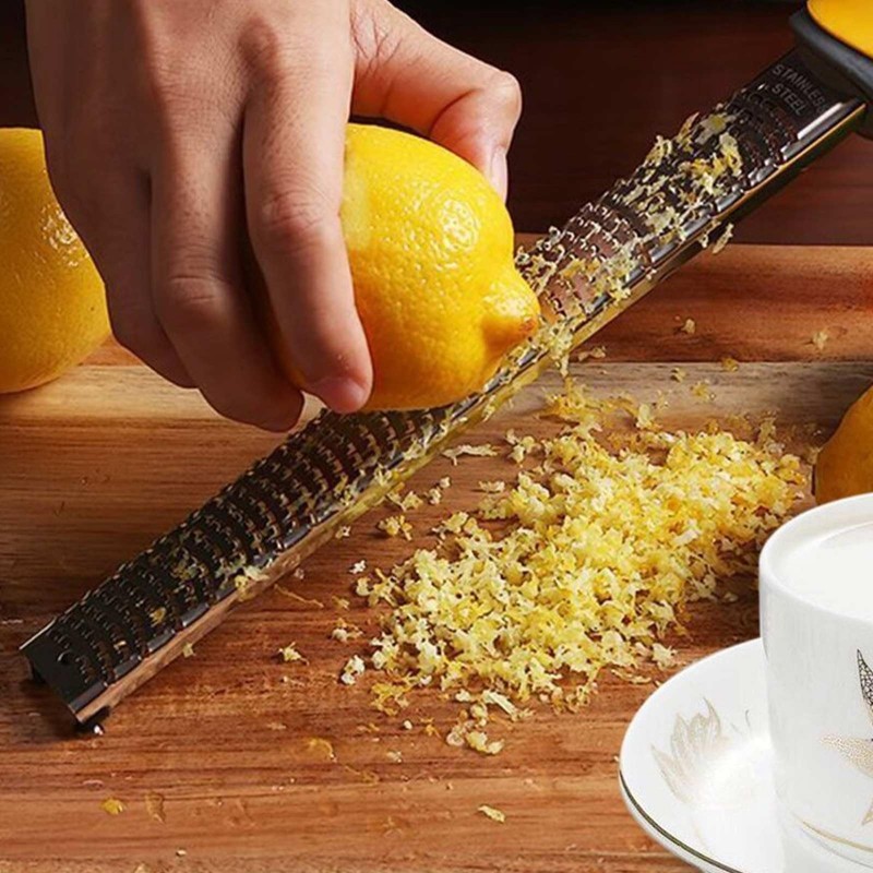 Lemon Zester & Grater for Cheese, Ginger, Garlic, Nutmeg with