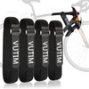 4PCS Bike Rack Strap, Bike Rack Accessory,Adjustable Wheel Securing Straps,