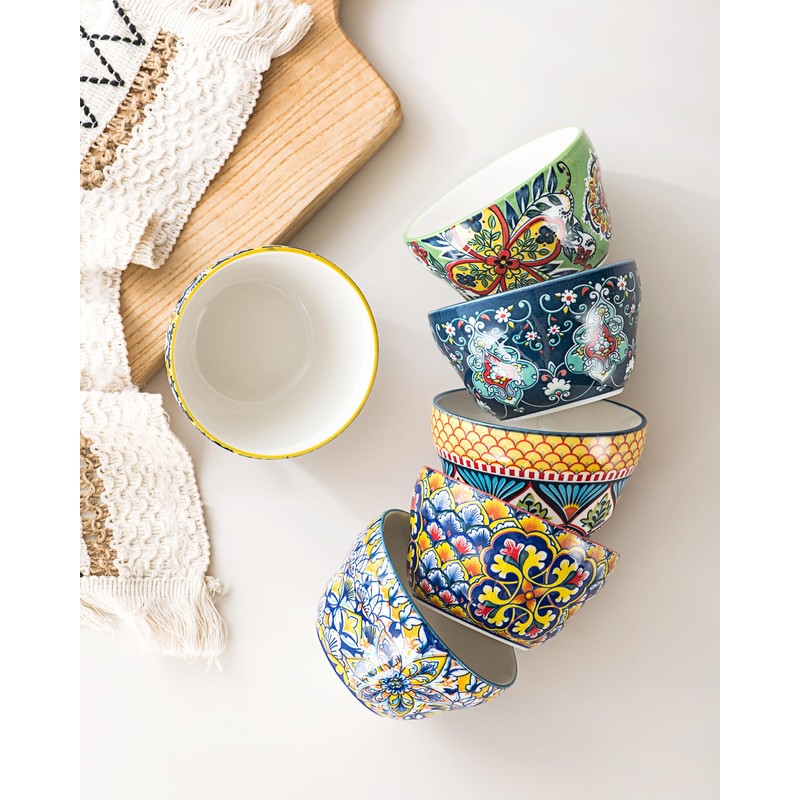 HENXFEN LEAD Bouillon Cups 8 Oz, Cup Soup Bowls, Small