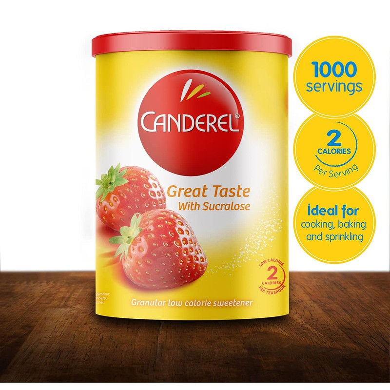 Canderel Granular Sweetener with Sucralose, 500G Drum