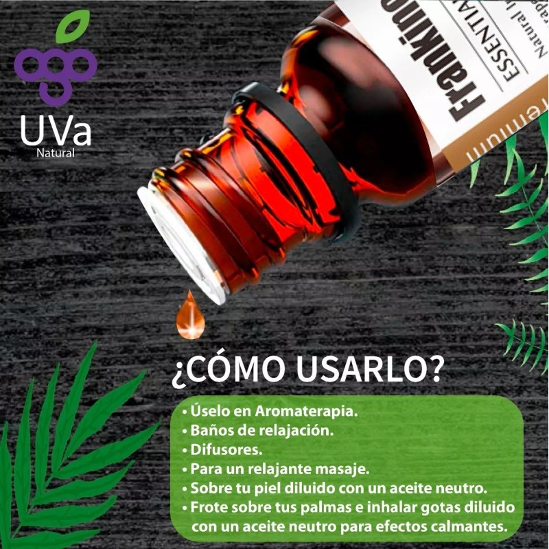 UVa Natural Aceite Esencial De Incienso 100% Puro Uva Natural