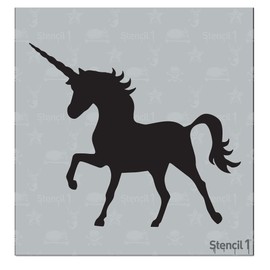 Unicorn Silhouette Small - Laser Cut Stencil - Designs for Painting - Update Your Home Decor - Quality Reusable Mylar - 5.75" x 6"