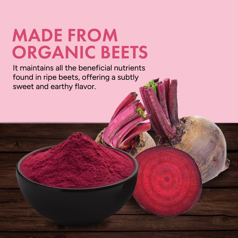 Rootalive - Organic Beetroot Powder, Raw and Vegan Beet Powder