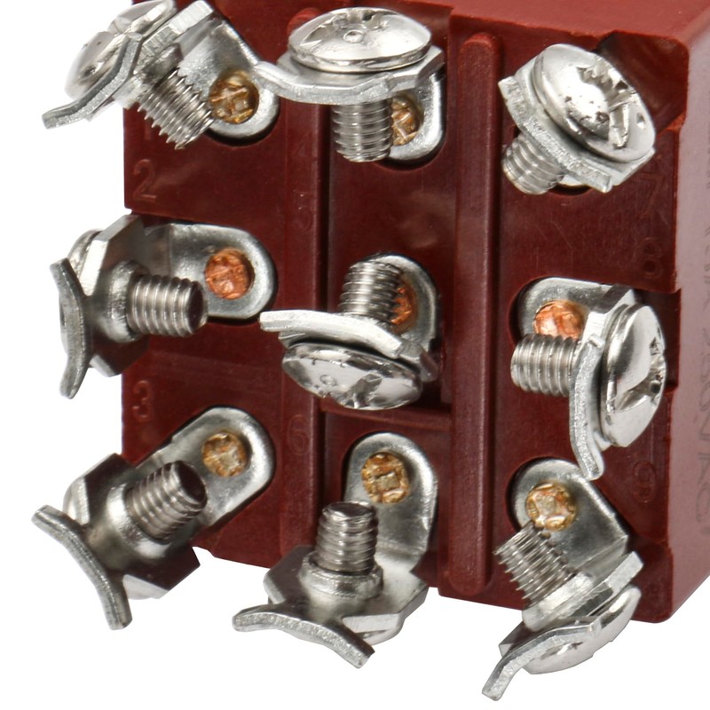 Heschen Metal Toggle Switch, KN3C-303, 3PDT, Maintained, ON/OFF/ON 3 Position,