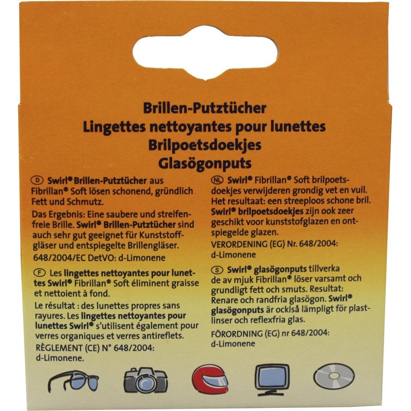 swirl® Brillenputztücher/ 4006508177325 14 x 12,5 cm weiß Inh. 30