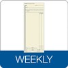 TOPS 1261 Acroprint/Amano/Cincinnati/Lathem Time Card, Weekly, 3 3/8 x 8