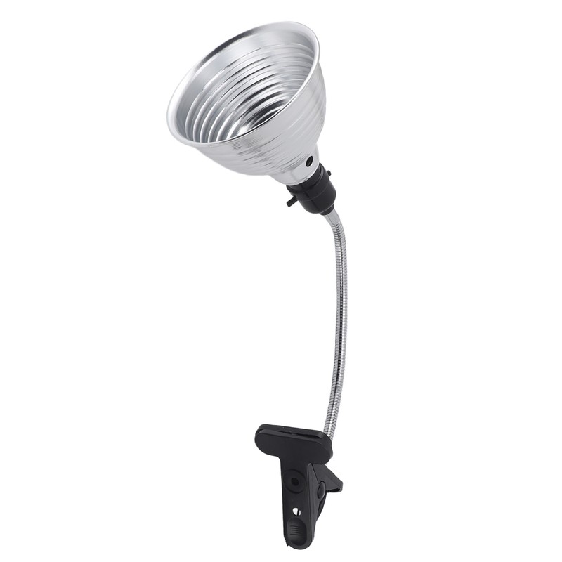 Reptile Heat Lamp Fixture Adjustable Rotate Clamp for Pet Heating