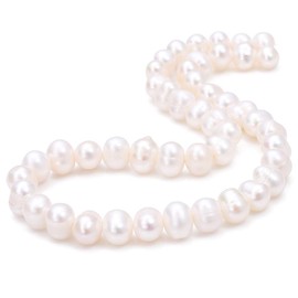 BEADIA Natural Pearl Beads Potato 4-5mm White Freshwater Cultured Loose Gemstone Beads for DIY Jewelry Making 13.8''/Strand