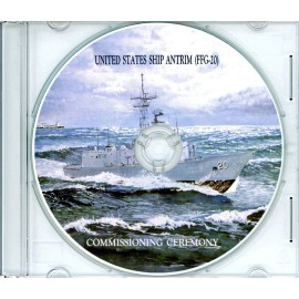 USS Antrim FFG 20 Commissioning Program 1981 United States Navy Plank Owners