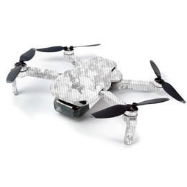 MightySkins Carbon Fiber Skin for DJI Mavic Mini Portable Drone Quadcopter Carbon Fiber Skin - Viper Snow | Protective, Durable Textured Carbon Fiber Finish | Easy to Apply, Remove | Made in The USA