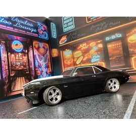 Generic 1/10 Scale RC Scale Garage Walls/Diorama/backdrop - 4pc WALL DECAL KIT - for R/C Crawler, Cars trucks - Neon Nights