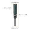 sourcing map Pattern Flush Trim Router Bit 1/4" Shank 1-1/2"