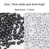 100 Pcs 4x7mm Acrylic Number Beads for Jewelry Making, DIY