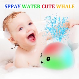 Baby Bath Toys for 6-12-18-24 Months - Toddler Toddla Whale Bath Toy Sprinkler for Kids Ages 1-3 2-4 3-5 Bathtub Tub Water Pool Shower Toys for Infants Children 1st Birthday Gifts for Boys Girls Kids
