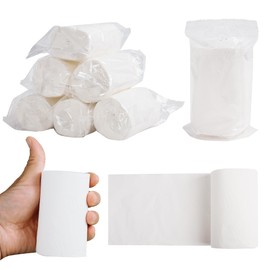 Travel Toilet Paper 6 Rolls – Coreless & Individually Wrapped, Compact Packable Tissue for Camping, RV, Hiking, Outdoor Trips, Waterproof Portable Bathroom Tissue (6)